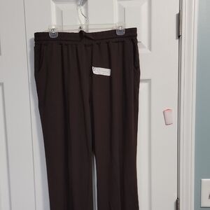 Womens Stretchy Travel Brown Pants